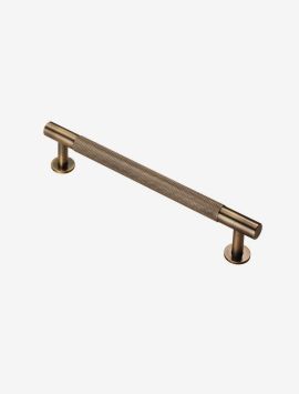 Knurled Pull Handle - Antique Brass