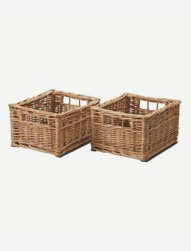 Wood-Line wicker basket set